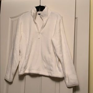 NWOT. Land’s End Fleece. Winter White.